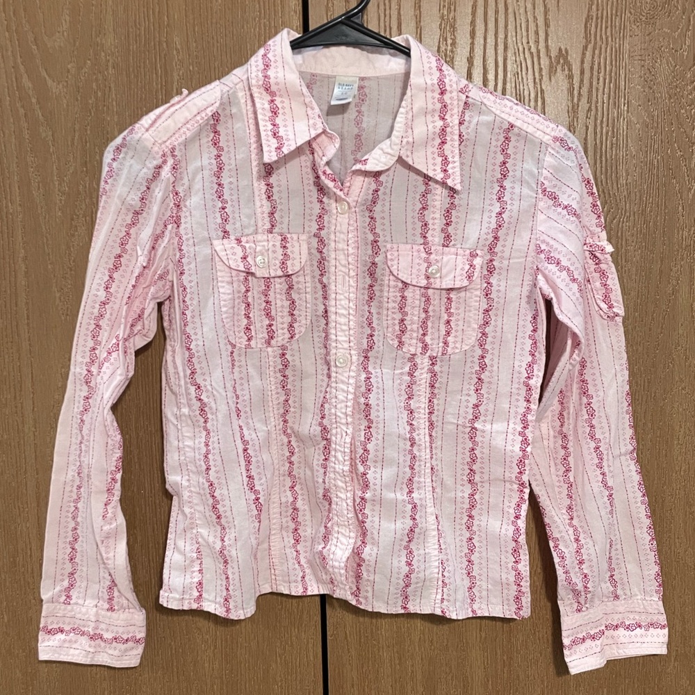 Kids Old Navy Floral Cotton Button Down